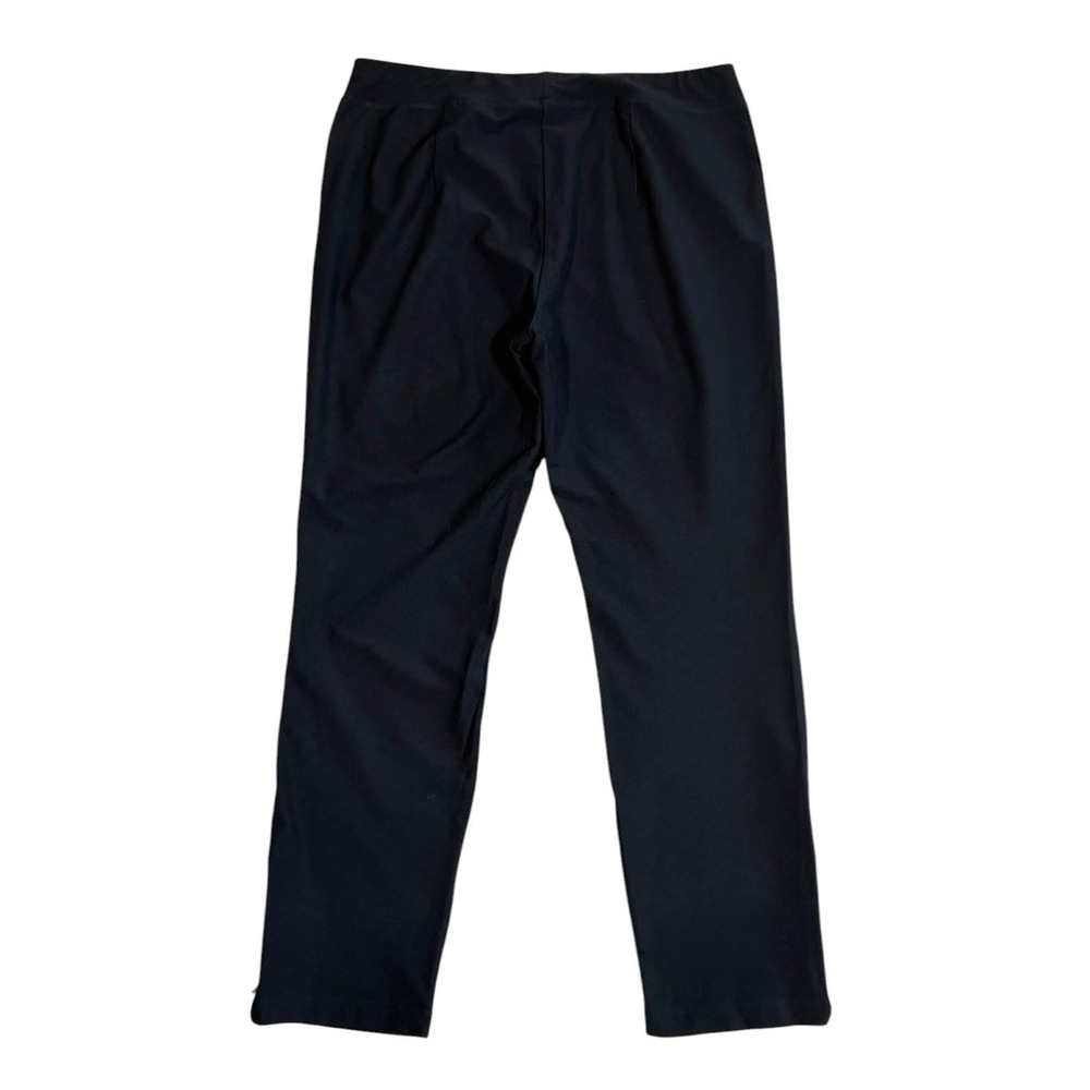 Eileen Fisher Women's Black Viscose Blend Slim Ankle Pants Side Zip Size Small - Picture 7 of 9